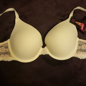 White and pink bra